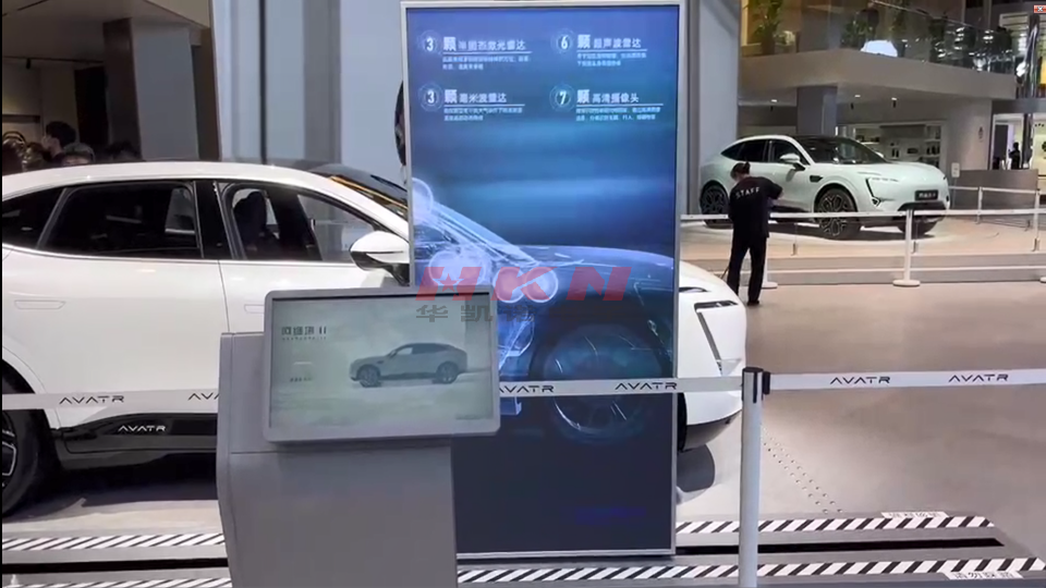 重庆车展单地轨滑轨屏项目